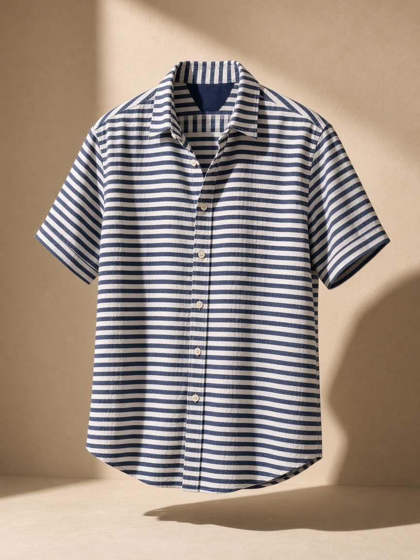 Stripe, sun, and an easy shirt