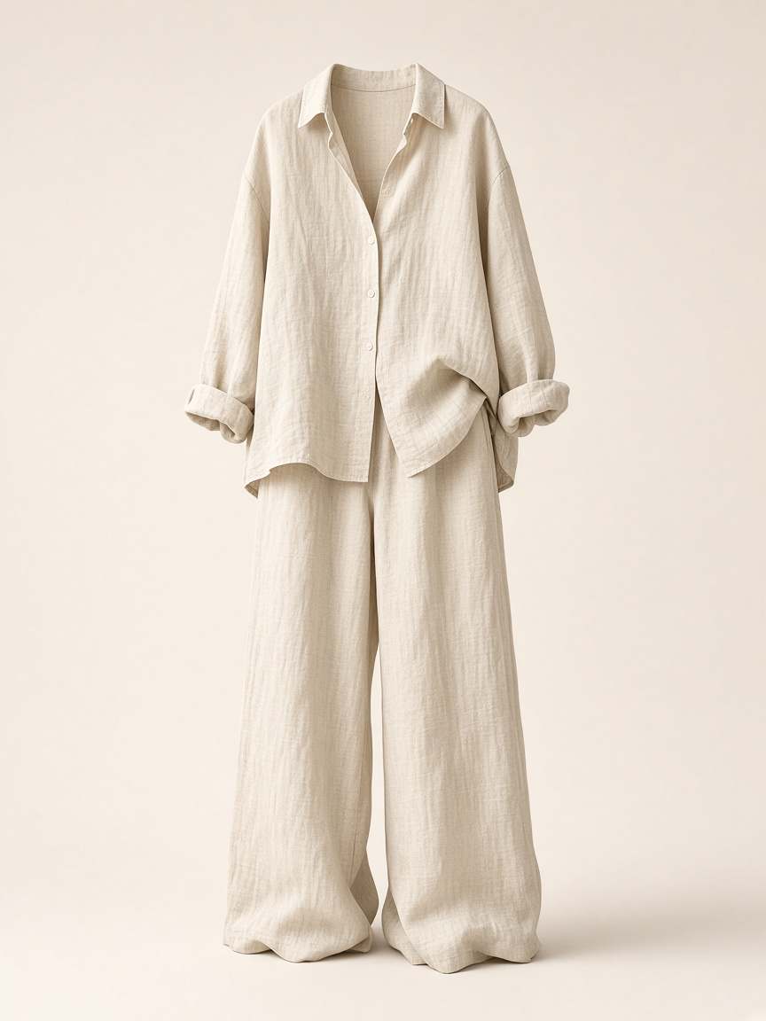 Summer linen, worn loose